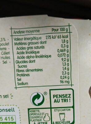 BLEDINA- Blédichef - Riz aux Légumes et Poulet 12 mois