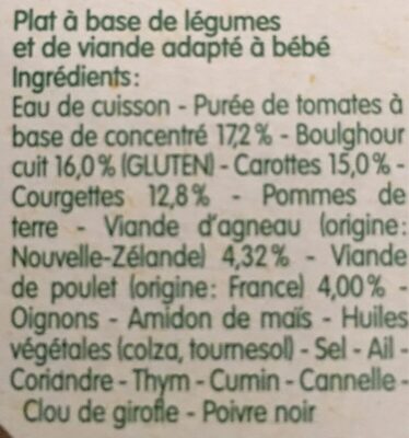 BLEDINA- Blédichef - couscous des tous petits 12 mois