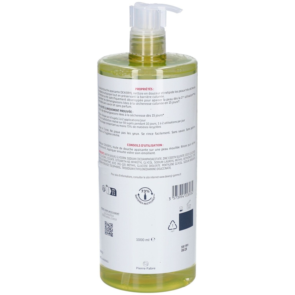 DEXERYL- Huile de douche apaisante 1L