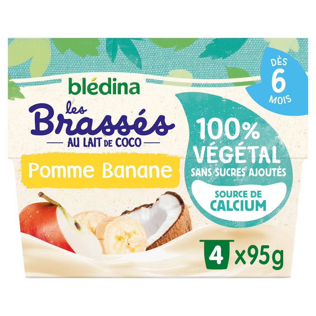 BLEDINA-  les brassés lait de coco pomme banane