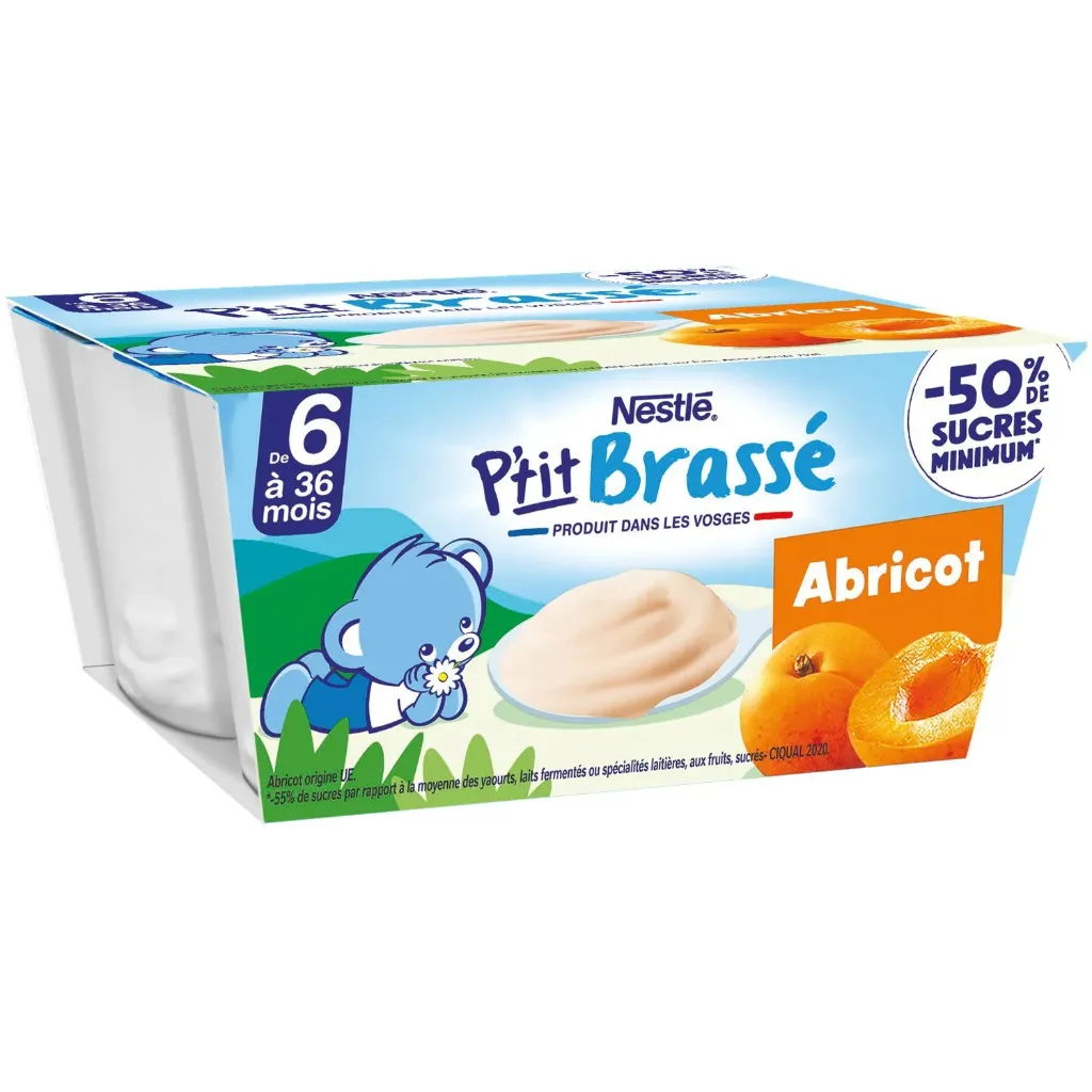 NESTLE- P'tit Brassé- Abricot dès 6 mois