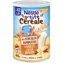 NESTLE-  P'tite Céréale aux céréales complètes vanille biscuit - dès 12 mois - Boîte de 415g