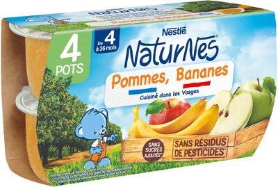 [HB-0000405] NESTLE-  Naturnes- Purée de fruits pommes bananes dès 4 mois