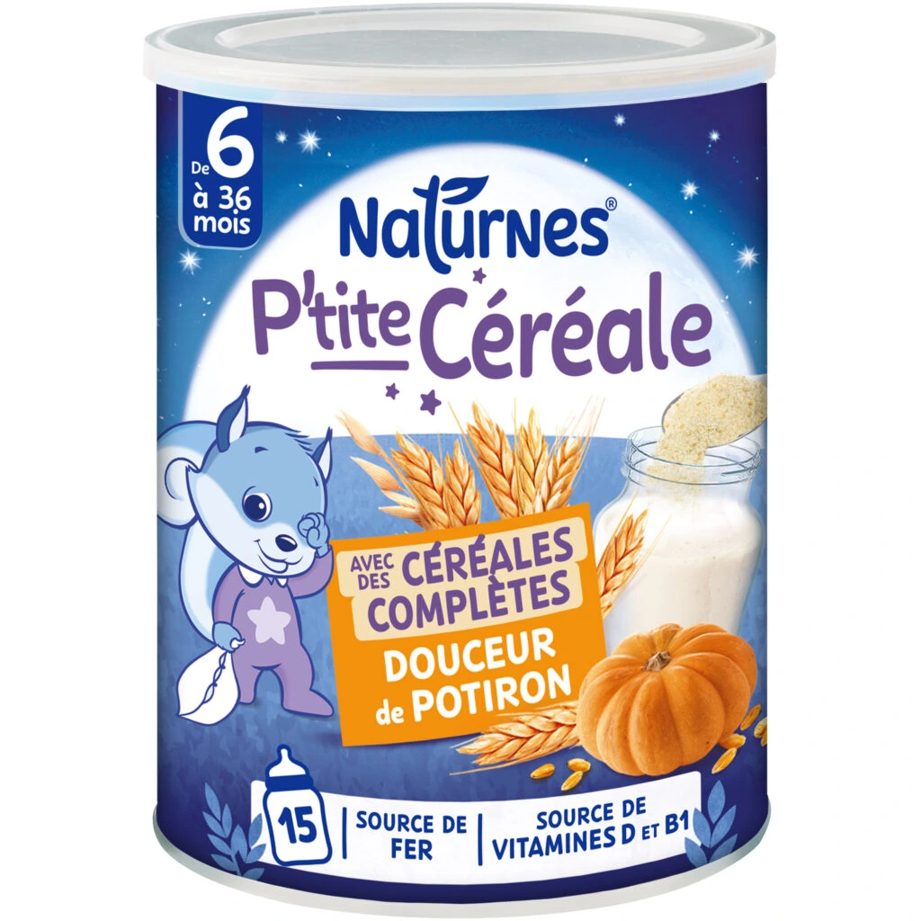 NESTLE-  p'tite céréale du soir douceur de potiron dès 6 mois