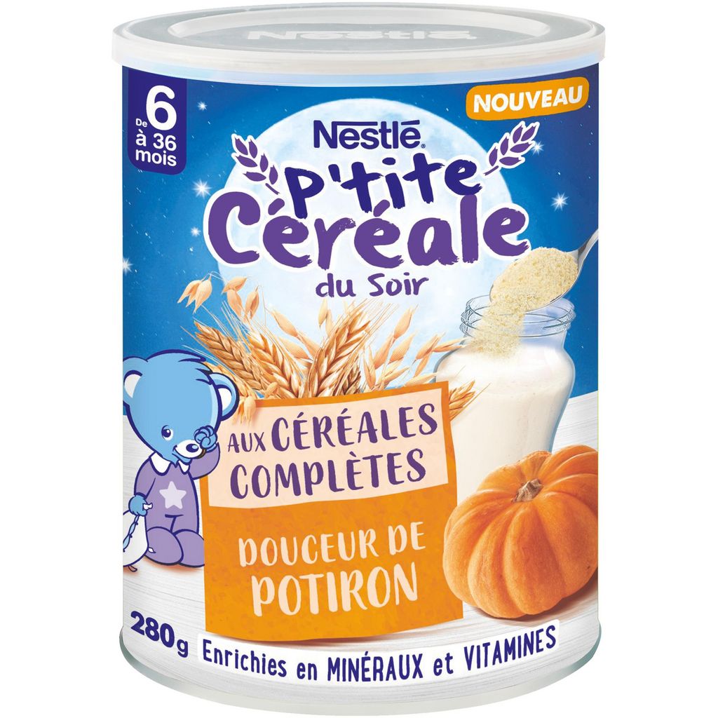NESTLE-  p'tite céréale du soir douceur de potiron dès 6 mois