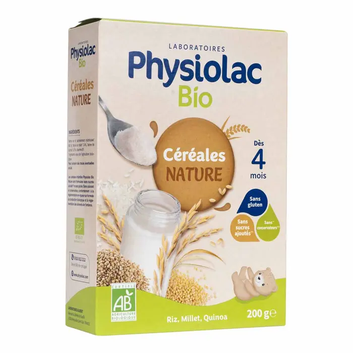 [HB-0000495] PHYSIOLAC bio céréales nature dès 4 mois