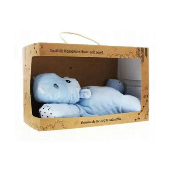 SANODIANE bouillotte Hippopotame chaud-froid enfant