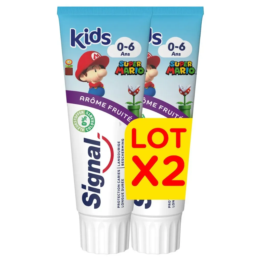 SIGNAL KIDS- Pâte à dentifrice arôme fruité de 0 à 6 ans