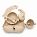 Set repas bébé silicone – Beige – Healthy Babies