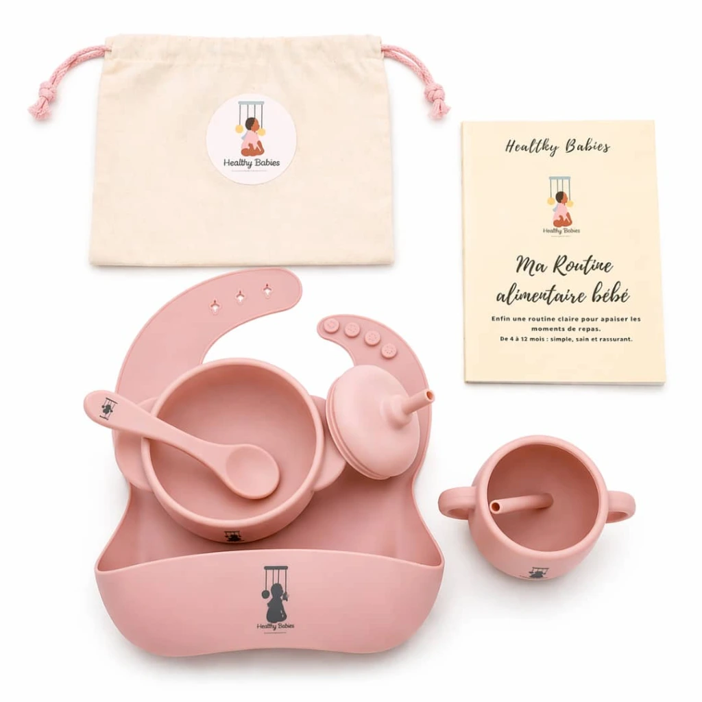 [HB-0000572] PACK COMPLET(set rose + pochon + guide alimentaire)