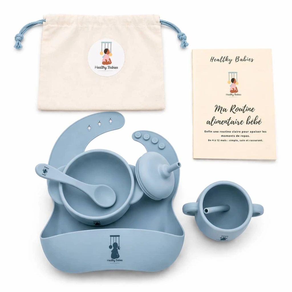 [HB-0000548] PACK COMPLET(set bleu + pochon + guide alimentaire)