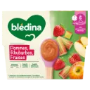 BLEDINA- Pommes, Rhubarbes, Fraises dès 6 mois