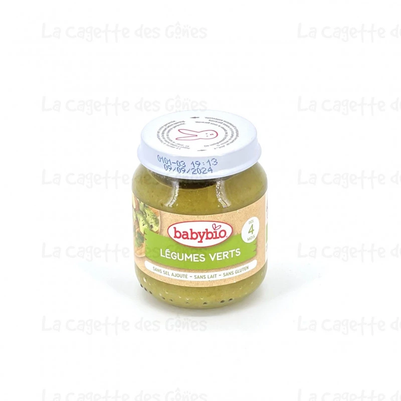 BABYBIO LEGUMES VERTS  130G