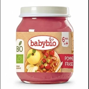 [HB-0000591] BABYBIO POMME FRAISE  130G