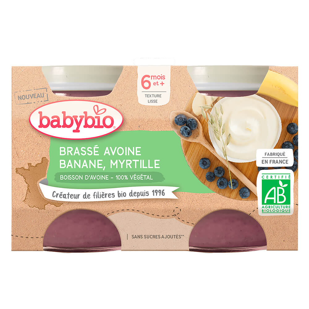 BABYBIO BRASSE AVOINE BANANE MYRTILLE